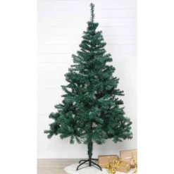 HI Sapin De Noël Avec Support Métallique Vert 180 Cm
