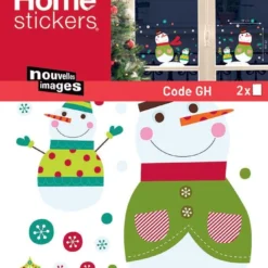 Sticker Fenêtre De Noël Bonhommes De Neige 24 X 3 X 36 Cm -Vidaxl Soldes Boutique 83332 5fbf9094b6858 2