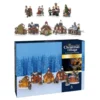 Ensemble De Figurines De Village De Noël Avec Lumière 9 Pcs