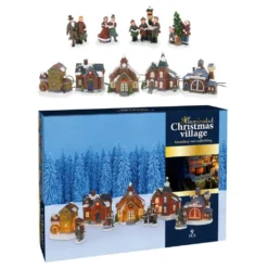 Ensemble De Figurines De Village De Noël Avec Lumière 9 Pcs -Vidaxl Soldes Boutique 8711295783050 a en hd 1 6372791c1b92e 2