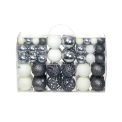 VIDAXL Ensemble De Boules De Noël 100 Pcs 6 Cm Blanc/Gris 5 VIDAXL Ensemble De Boules De Noël 100 Pcs 6 Cm Blanc/Gris -Vidaxl Soldes Boutique 8718475586159 a en hd 1 5fae89002ce1e 2