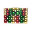 VIDAXL Boules De Noël 100 Pcs Rouge/doré/vert