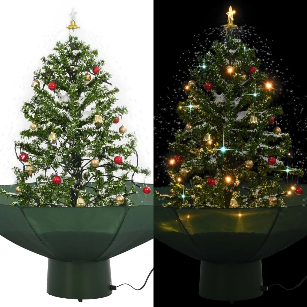VIDAXL Arbre De Noël Neigeux Avec Base De Parapluie Vert 75 Cm 1 VIDAXL Arbre De Noël Neigeux Avec Base De Parapluie Vert 75 Cm