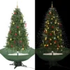 VIDAXL Arbre De Noël Neigeux Avec Base De Parapluie Vert 190 Cm