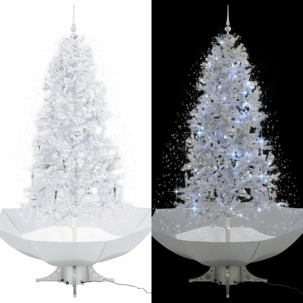 VIDAXL Arbre De Noël Neigeux Avec Base De Parapluie Blanc 190 Cm 1 VIDAXL Arbre De Noël Neigeux Avec Base De Parapluie Blanc 190 Cm