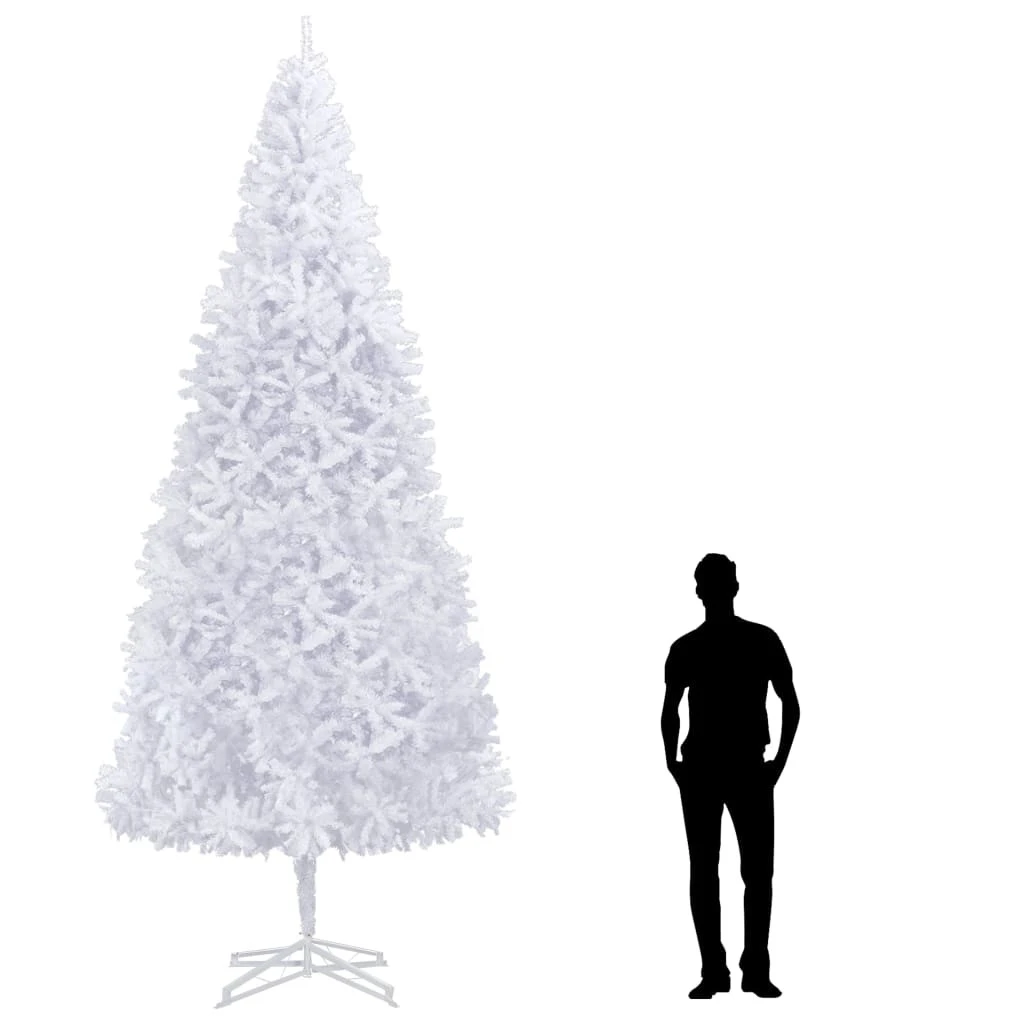 VIDAXL Sapin De Noël Artificiel 400 Cm Blanc 1 VIDAXL Sapin De Noël Artificiel 400 Cm Blanc