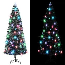 VIDAXL Arbre De Noël Artificiel Et Support/LED 240 Cm 380 Branches