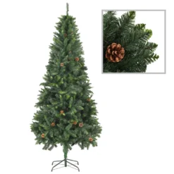 VIDAXL Sapin De Noël Artificiel Avec Pommes De Pin Vert 210 Cm 5 VIDAXL Sapin De Noël Artificiel Avec Pommes De Pin Vert 210 Cm -Vidaxl Soldes Boutique 8719883680620 a en hd 1 5f50e51c10005 2