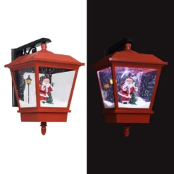 VIDAXL Lampe Murale De Noël Lumières LED Et Père Noël Rouge 40x27x45cm -Vidaxl Soldes Boutique 8719883994857 m en hd 1 5fae890ce64c6 2