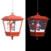 VIDAXL Lampe Suspendue De Noël Lumière LED Père Noël Rouge 27x27x45 Cm