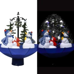 VIDAXL Arbre De Noël Neigeux Avec Base De Parapluie Bleu 75 Cm PVC -Vidaxl Soldes Boutique 8719883994871 m en hd 1 5fae88d51f561 2