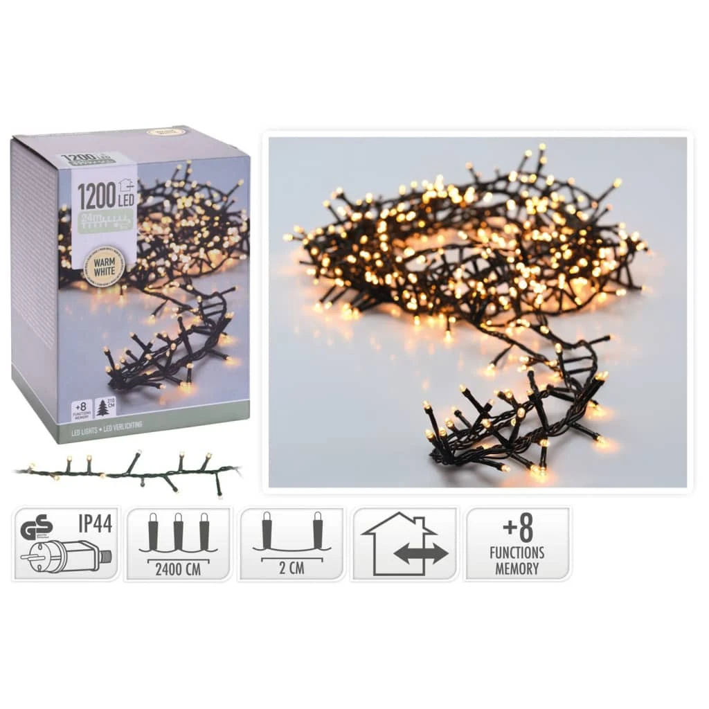 Guirlande Lumineuse De Noël Avec 1200 Led 24 Cm 2 Guirlande Lumineuse De Noël Avec 1200 Led 24 Cm – Image 2