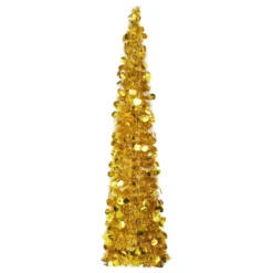 VIDAXL Sapin De Noël Artificiel Escamotable Doré 150 Cm PET 5 VIDAXL Sapin De Noël Artificiel Escamotable Doré 150 Cm PET -Vidaxl Soldes Boutique 8720286014585 a en hd 1 5fae89359c41c 2