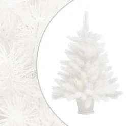 VIDAXL Sapin De Noël Artificiel Avec Un Pot Blanc 65 Cm PE -Vidaxl Soldes Boutique 8720286014943 a en hd 1 63c13db1ac291 2