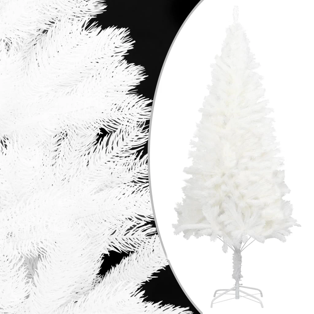 VIDAXL Sapin De Noël Artificiel Avec Support Blanc 120 Cm PE 3 VIDAXL Sapin De Noël Artificiel Avec Support Blanc 120 Cm PE – Image 3