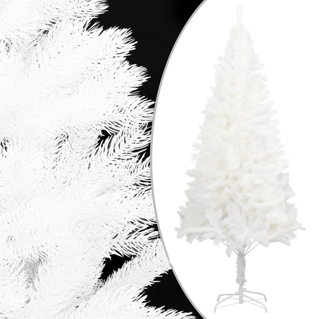 VIDAXL Sapin De Noël Artificiel Avec Support Blanc 240 Cm PE 3 VIDAXL Sapin De Noël Artificiel Avec Support Blanc 240 Cm PE – Image 3