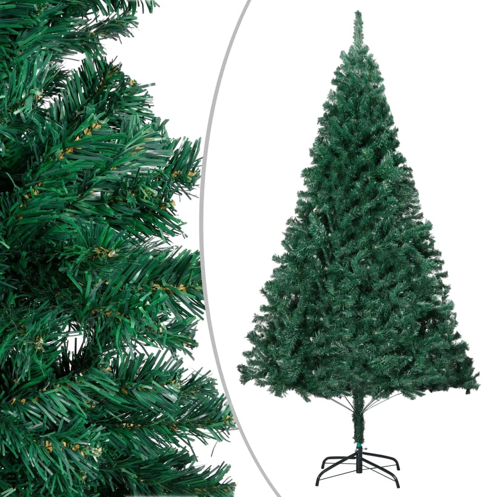 VIDAXL Arbre De Noël Artificiel Avec Branches épaisses Vert 180 Cm PVC 2 VIDAXL Arbre De Noël Artificiel Avec Branches épaisses Vert 180 Cm PVC – Image 2