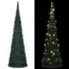 VIDAXL Sapin De Noël Artificiel Avec Guirlandes Et LED Vert 150 Cm