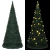 VIDAXL Sapin De Noël Artificiel Avec Guirlandes Et LED Vert 210 Cm