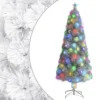 VIDAXL Sapin De Noël Artificiel Avec Led Blanc 240 Cm Fibre Optique