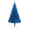 VIDAXL Sapin De Noël Artificiel Avec Support Bleu 120 Cm Pvc