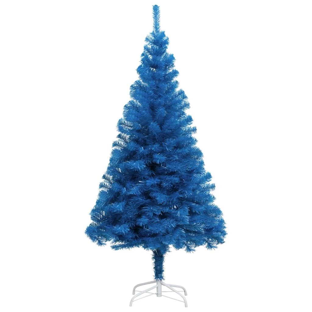 VIDAXL Sapin De Noël Artificiel Avec Support Bleu 120 Cm Pvc 1 VIDAXL Sapin De Noël Artificiel Avec Support Bleu 120 Cm Pvc