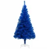 VIDAXL Sapin De Noël Artificiel Avec Support Bleu 240 Cm Pvc