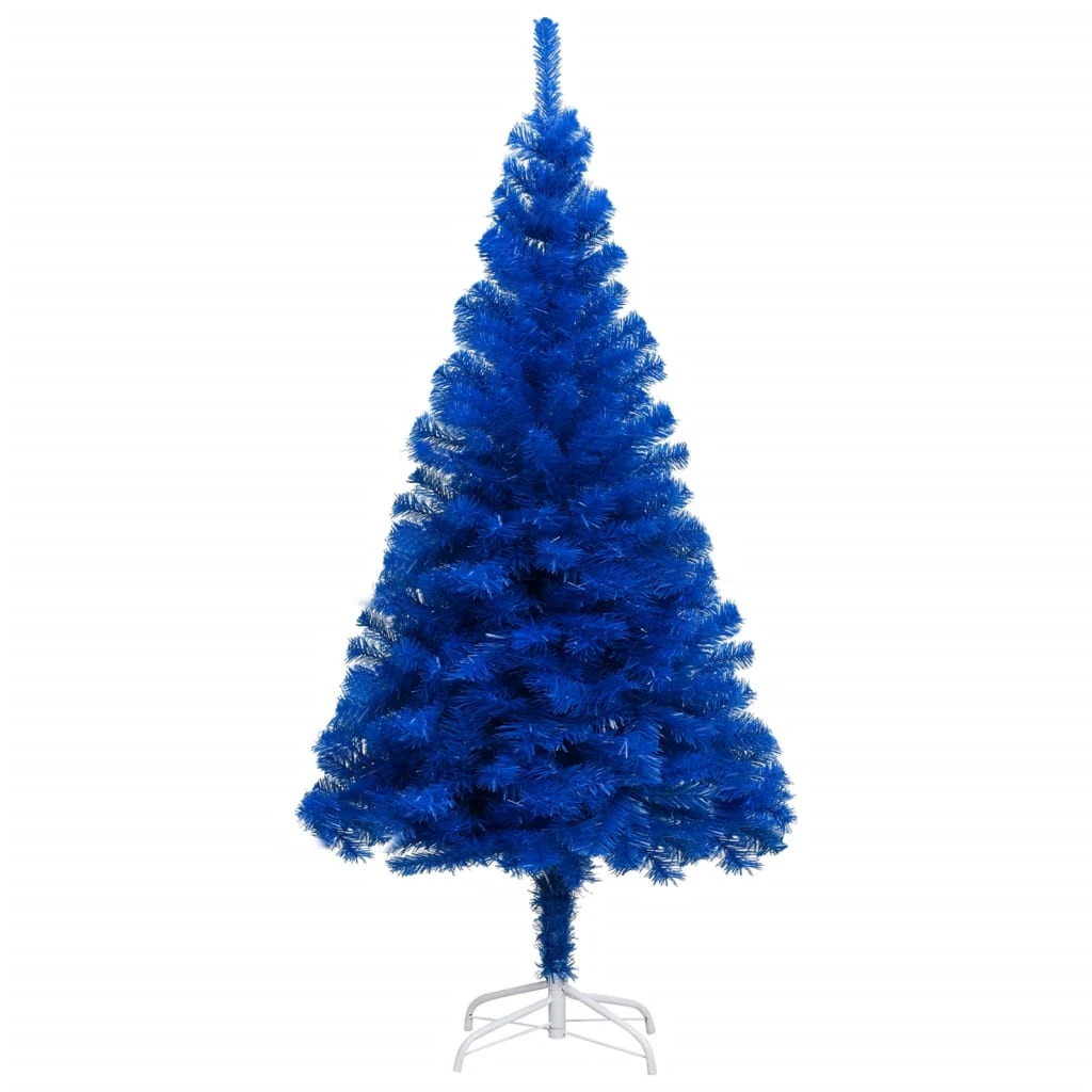 VIDAXL Sapin De Noël Artificiel Avec Support Bleu 240 Cm Pvc 3 VIDAXL Sapin De Noël Artificiel Avec Support Bleu 240 Cm Pvc – Image 3