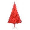 VIDAXL Sapin De Noël Artificiel Avec Support Rouge 240 Cm Pvc