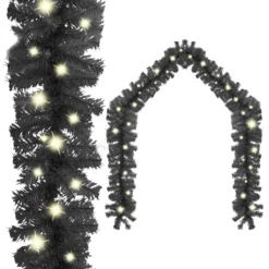 VIDAXL Guirlande De Noël Avec Lumières LED 5 M Noir -Vidaxl Soldes Boutique 8720286363454 a en hd 1 6139fd45f0a55 2