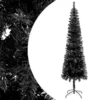 VIDAXL Sapin De Noël étroit Noir 210 Cm