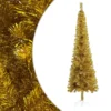 VIDAXL Sapin De Noël étroit Doré 240 Cm