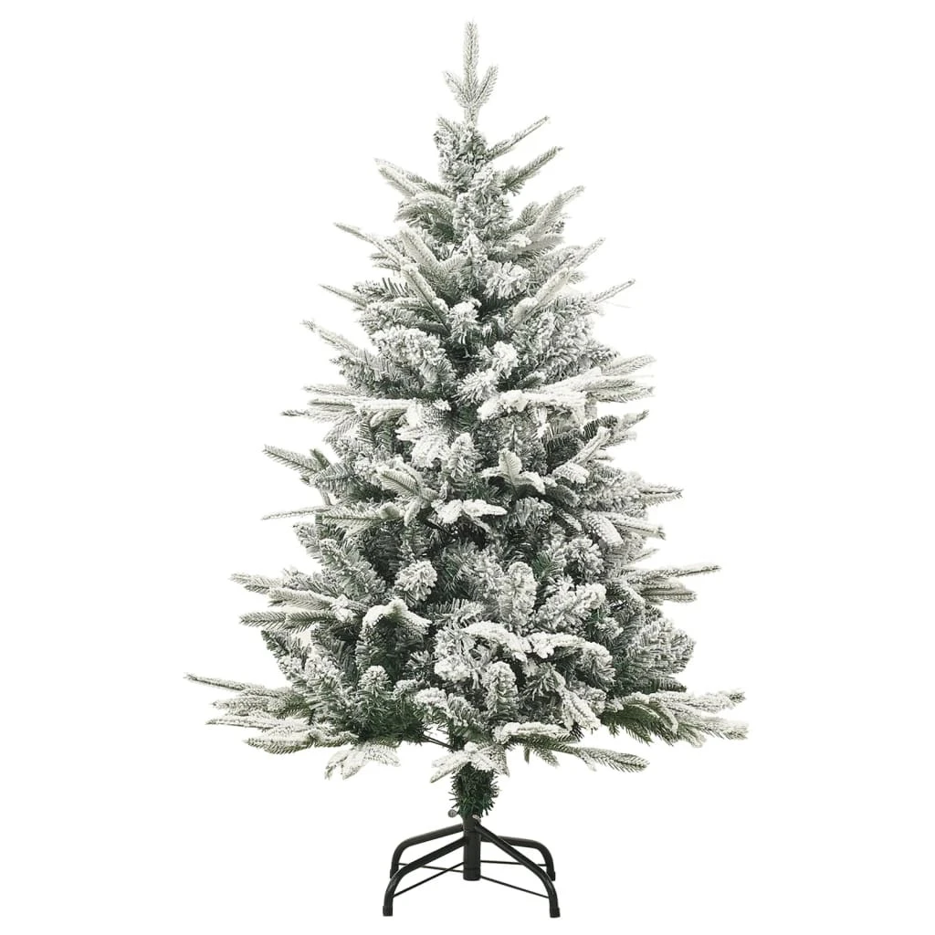 VIDAXL Sapin De Noël Artificiel à Flocons De Neige Vert 120 Cm Pvc/pe 2 VIDAXL Sapin De Noël Artificiel à Flocons De Neige Vert 120 Cm Pvc/pe – Image 2