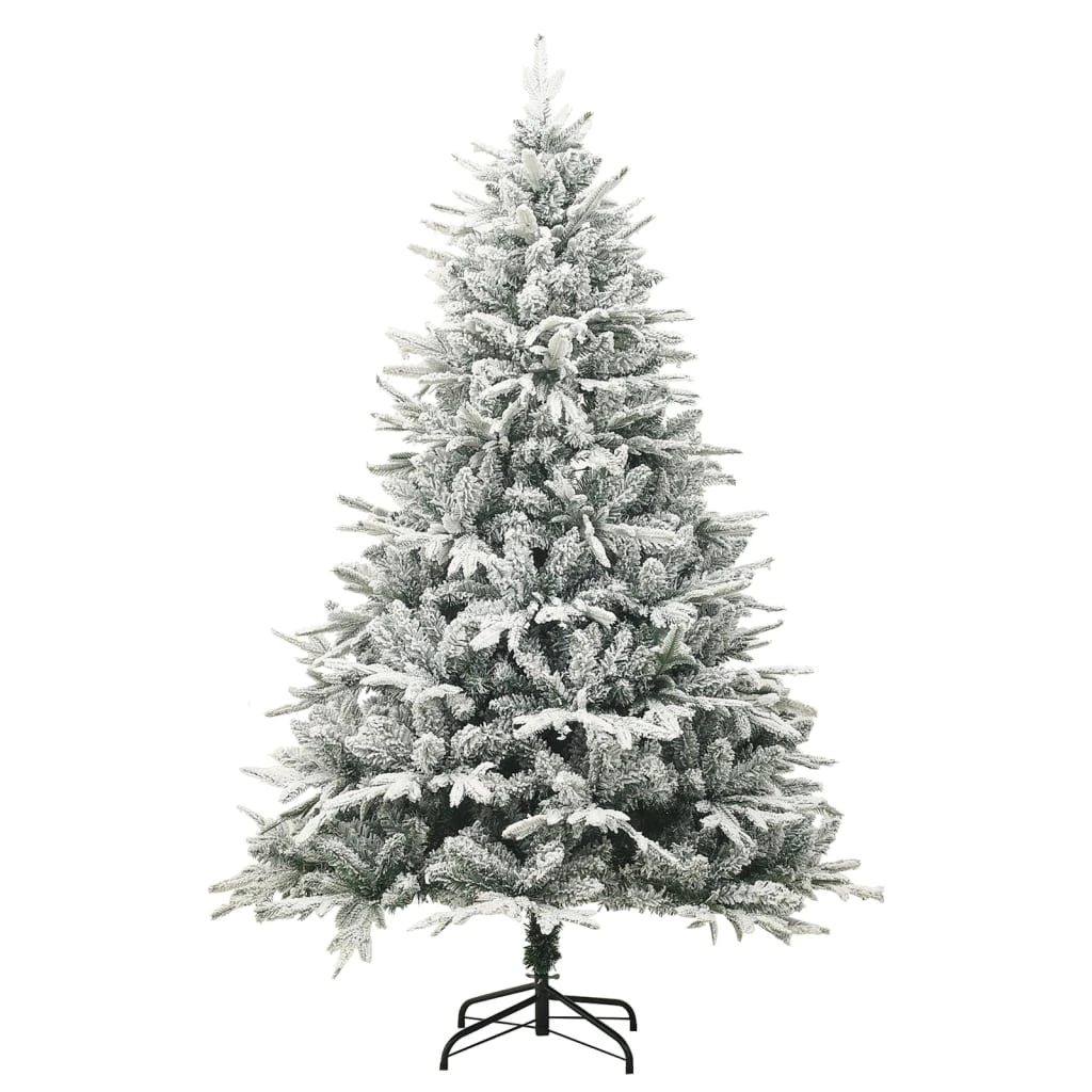 VIDAXL Sapin De Noël Artificiel à Flocons De Neige Vert 180 Cm Pvc/pe 3 VIDAXL Sapin De Noël Artificiel à Flocons De Neige Vert 180 Cm Pvc/pe – Image 3