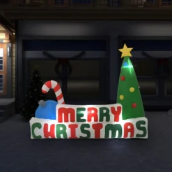 VIDAXL Décoration Gonflable De Noël 240x188 Cm -Vidaxl Soldes Boutique 8720286436189 m en hd 1 635025ec20caa 2