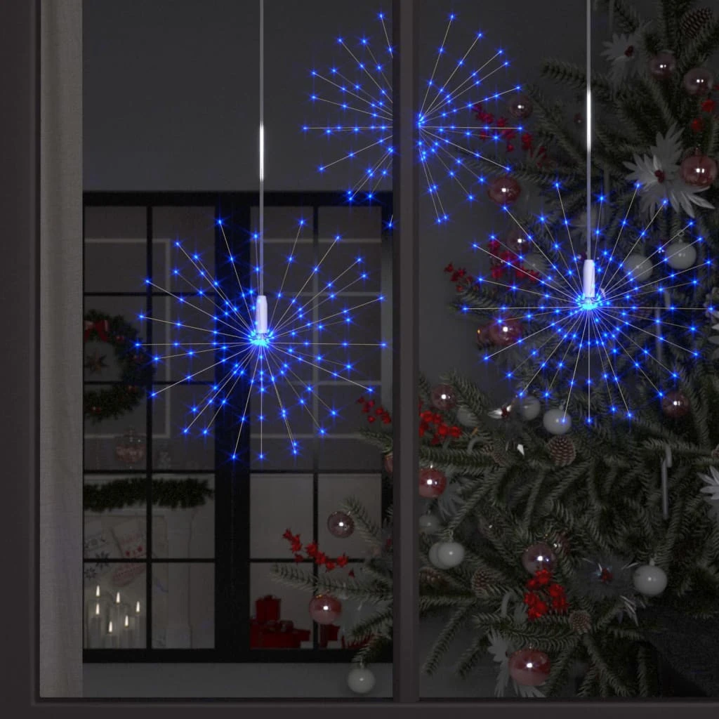 VIDAXL Feux D'artifice De Noël D'extérieur 10 Pcs Bleu 20 Cm 1400 LED 2 VIDAXL Feux D'artifice De Noël D'extérieur 10 Pcs Bleu 20 Cm 1400 LED – Image 2
