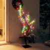 VIDAXL Sapin De Noël 128 Led Colorées Cerisier En Fleurs 120 Cm