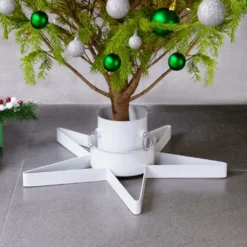 VIDAXL Support De Sapin De Noël Blanc 47x47x13,5 Cm 5 VIDAXL Support De Sapin De Noël Blanc 47x47x13,5 Cm -Vidaxl Soldes Boutique 8720286454367 m en hd 1 632c712bed8f8 2