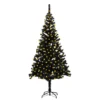 VIDAXL Sapin De Noël Artificiel Avec Led Et Support Noir 210 Cm Pvc