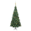 VIDAXL Arbre De Noël Artificiel Avec LED Et Boules L 240 Cm Vert