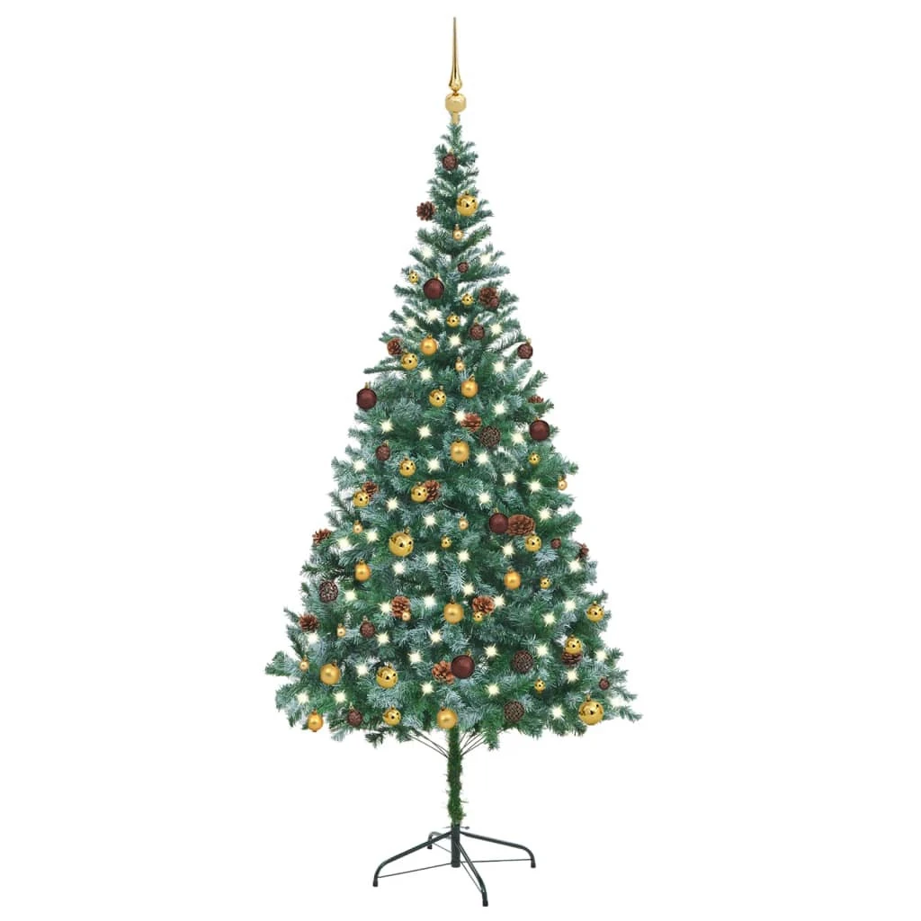 VIDAXL Arbre De Noël Artificiel LED Et Boules Et Pommes De Pin 210 Cm 1 VIDAXL Arbre De Noël Artificiel LED Et Boules Et Pommes De Pin 210 Cm