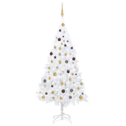 VIDAXL Arbre De Noël Artificiel Avec LED Et Boules Blanc 210 Cm PVC 5 VIDAXL Arbre De Noël Artificiel Avec LED Et Boules Blanc 210 Cm PVC -Vidaxl Soldes Boutique 8720286496299 a en hd 1 6176e4f9ba29b 2