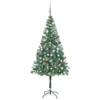 VIDAXL Arbre De Noël Artificiel LED Et Boules Et Pommes De Pin 180 Cm