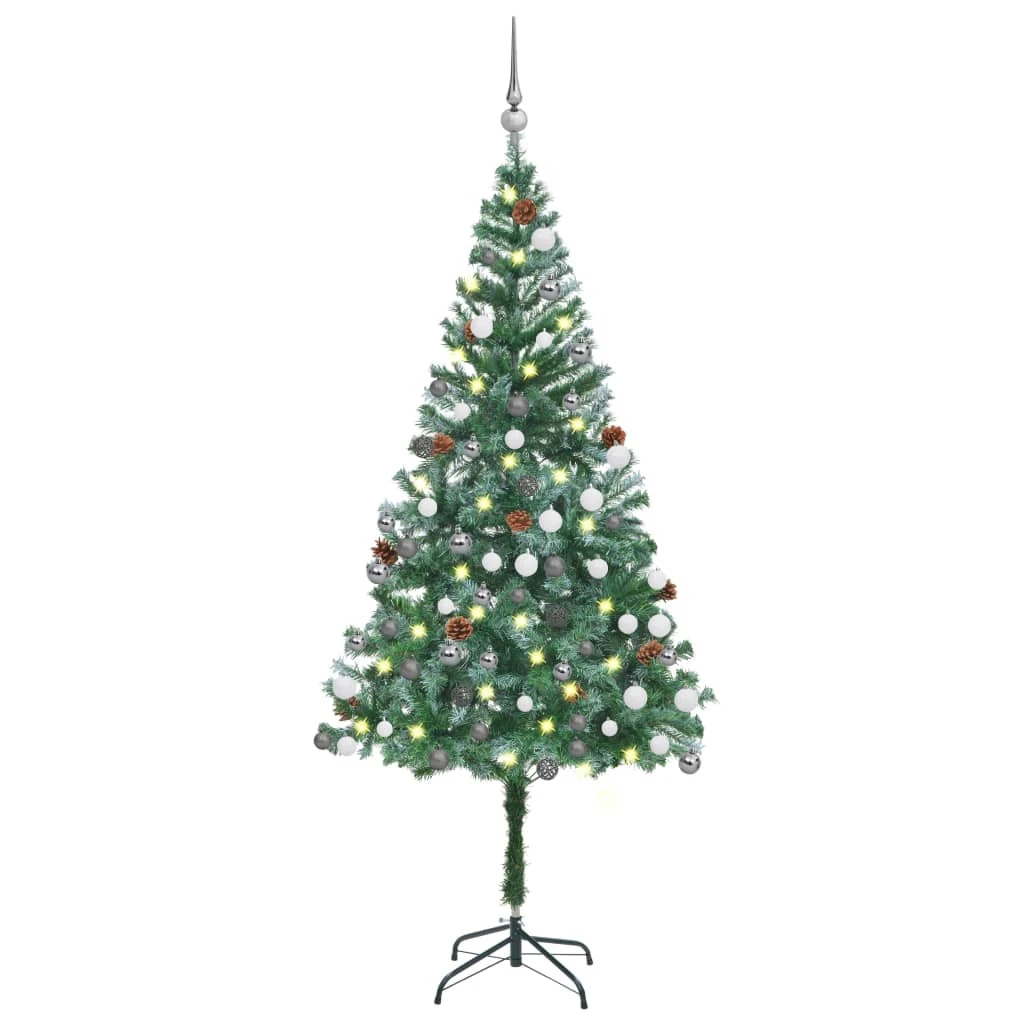 VIDAXL Arbre De Noël Artificiel LED Et Boules Et Pommes De Pin 180 Cm 1 VIDAXL Arbre De Noël Artificiel LED Et Boules Et Pommes De Pin 180 Cm