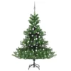 VIDAXL Sapin De Noël Artificiel Nordmann Avec LED Et Boules Vert 150cm