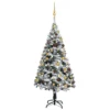 VIDAXL Arbre De Noël Artificiel Avec Led Et Boules Vert 120 Cm