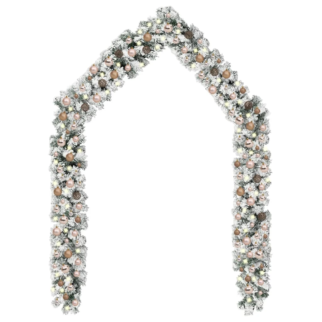 VIDAXL Guirlande De Noël Avec Led Et Boules Vert 20 M Pvc 3 VIDAXL Guirlande De Noël Avec Led Et Boules Vert 20 M Pvc – Image 3