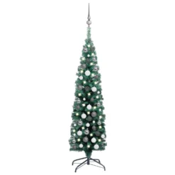 VIDAXL Sapin De Noël Artificiel Mince Et LED Et Boules Vert 120 Cm 5 VIDAXL Sapin De Noël Artificiel Mince Et LED Et Boules Vert 120 Cm -Vidaxl Soldes Boutique 8720286499856 a en hd 1 6176e6a83e994 2