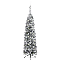 VIDAXL Sapin De Noël Artificiel Mince Et LED Et Boules Vert 150 Cm 5 VIDAXL Sapin De Noël Artificiel Mince Et LED Et Boules Vert 150 Cm -Vidaxl Soldes Boutique 8720286499917 a en hd 1 6176e53d9b2c0 2