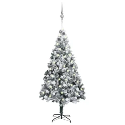 VIDAXL Arbre De Noël Artificiel Avec LED Et Boules Vert 180 Cm PVC 5 VIDAXL Arbre De Noël Artificiel Avec LED Et Boules Vert 180 Cm PVC -Vidaxl Soldes Boutique 8720286500033 a en hd 1 6176e520415ec 2